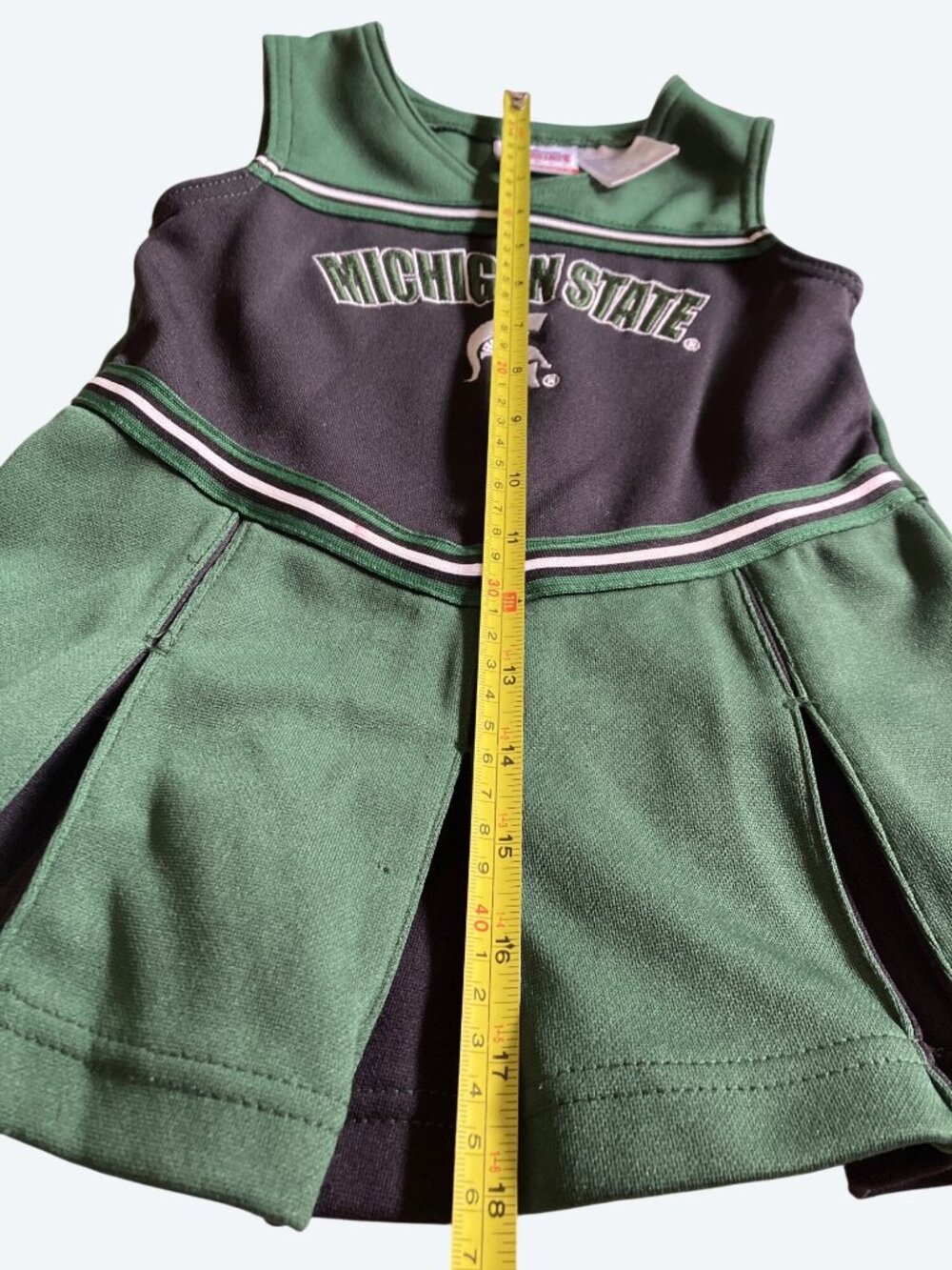 Michigan State Cheerleader Dress 3T Green & Black Polyester - Picture 7 of 10